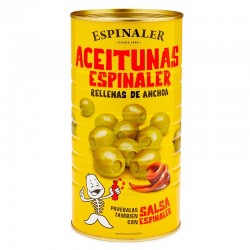 Aceitunas rellenas extra Espinaler 160/200 1,5Kg