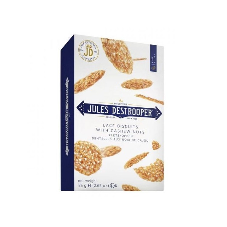 Biscuits dentelles nueces y anacardos JULES DESTROOPER 75g